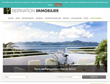 Tablet Screenshot of destination-immobilier.com